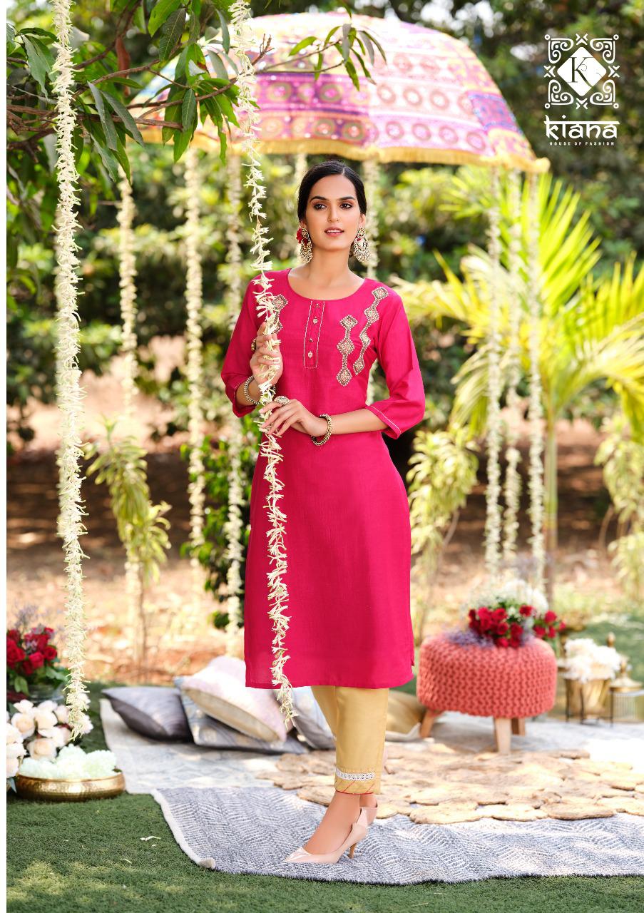 Kiana Fantasy Fancy Ethnic Wear Designer Kurti With Bottom Collection